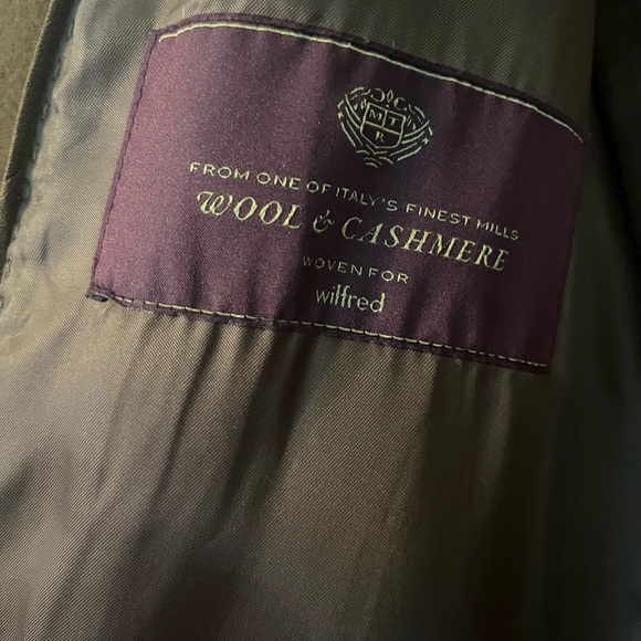 Aritzia: Wilfred Wool & Cashmere Cocoon Coat: Cigar Color/Golden Brown: Size XS - Picture 6 of 9